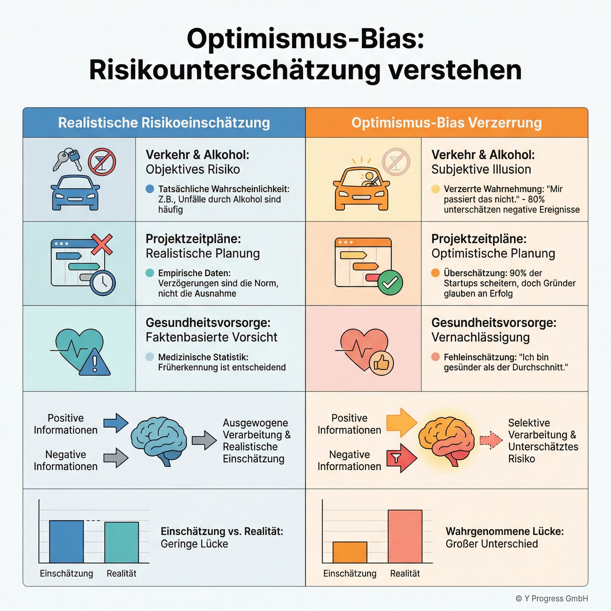Professional minimalist infographic in German titled 