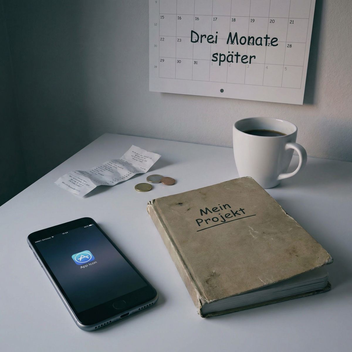 Person wägt neue Trend-App gegen bewährte Lösung ab